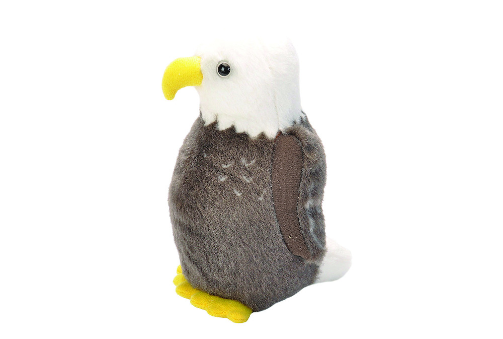 18236 5 in. Audubon II Bald Eagle Stuffed Animal Plush Toy with Sound