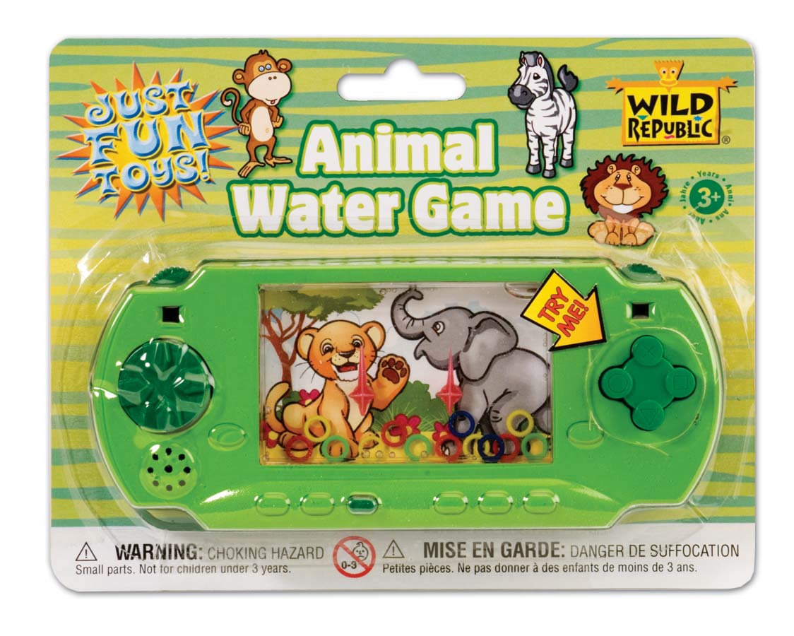 11559 6 in. Animal Handheld Toys Water Game, Green