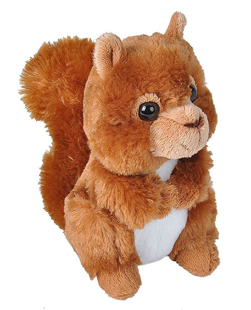 21252 7 in. Red Squirrel Stuffed Animal Plush Toy