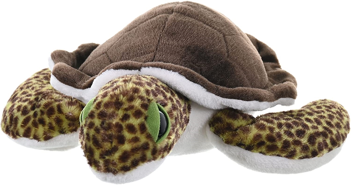 21653 15 in. Green Sea Turtle Stuffed Animal Plush Toy