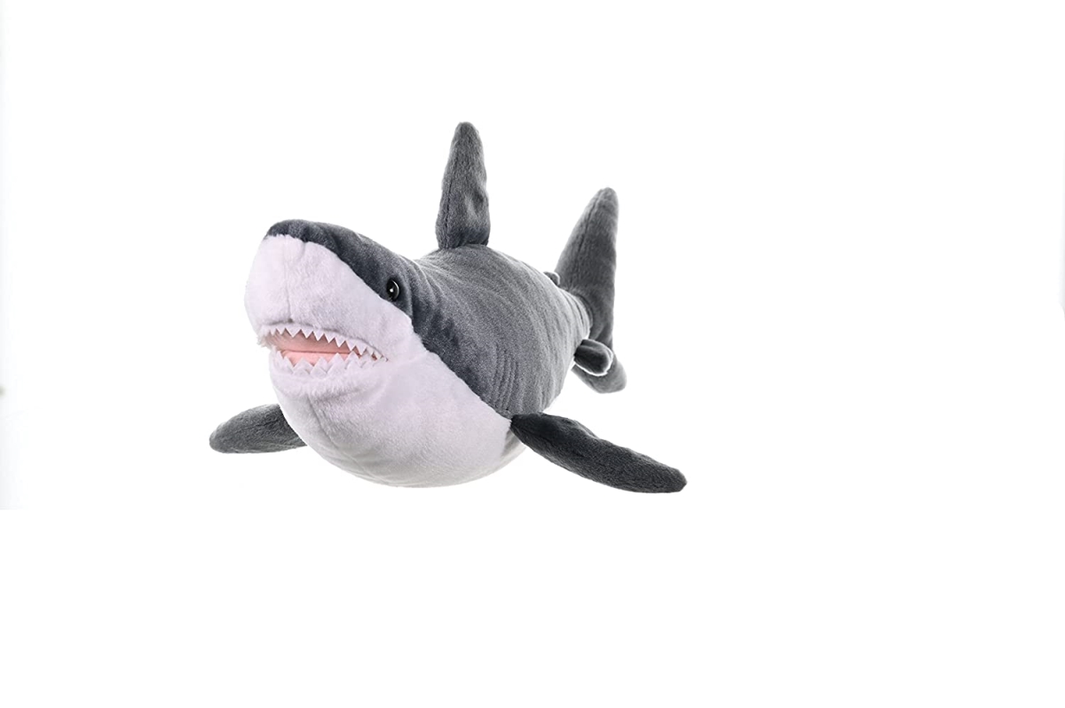 22485 15 in. Great White Shark Stuffed Animal Plush Toy