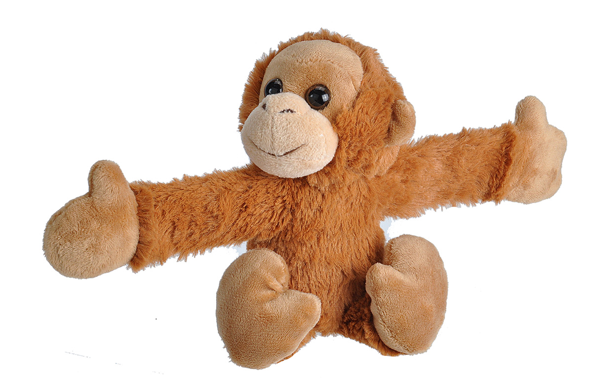 22815 8 in. Huggers Orangutan Stuffed Animal Plush Toy