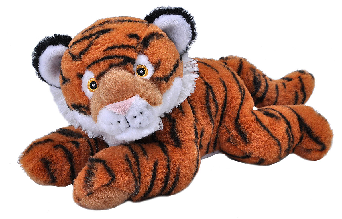 24731 12 in. Tiger Ecokins Stuffed Animal Plush Toy