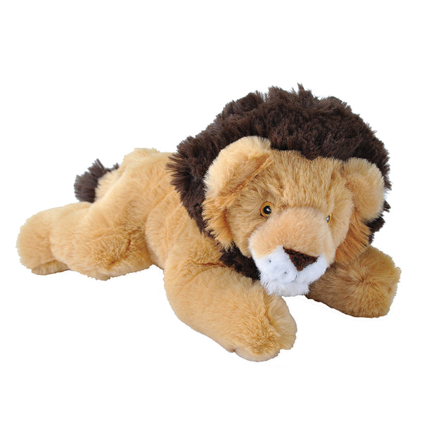25204 8 in. Ecokins-Mini Lion Stuffed Animal Plush Toy