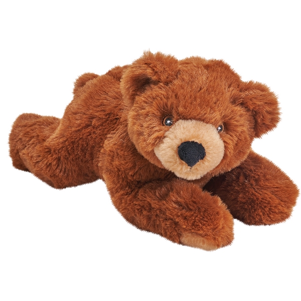 27185 8 in. Ecokins-Mini Brown Bear Stuffed Animal Plush Toy