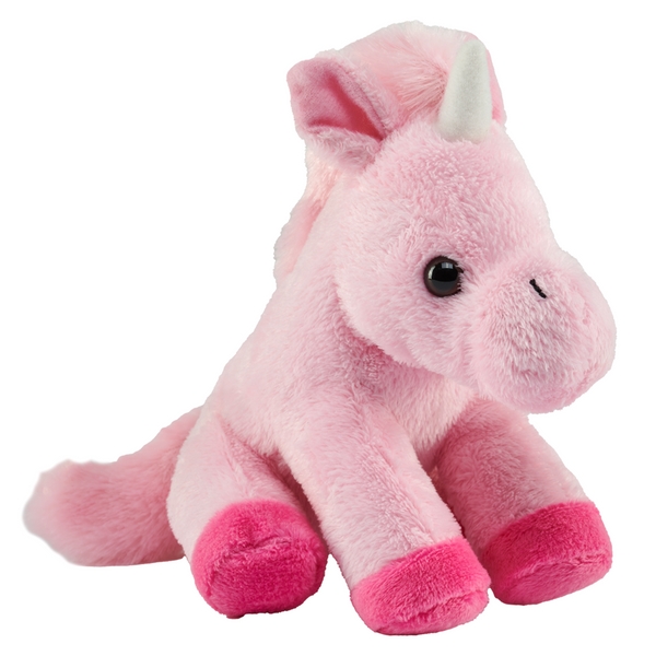 27255 5 in. Pocketkins Eco Unicorn Stuffed Animal Plush Toy, Pink