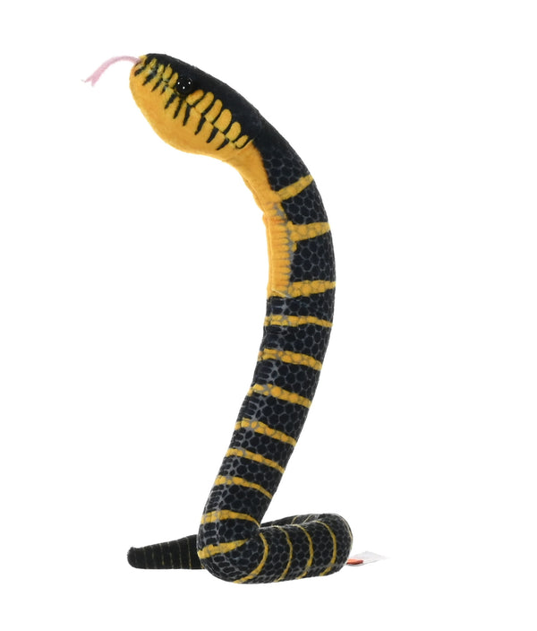 28412 12 in. Coilkins Black Fanged Mangrove Snake Stuffed Animal Plush Toy