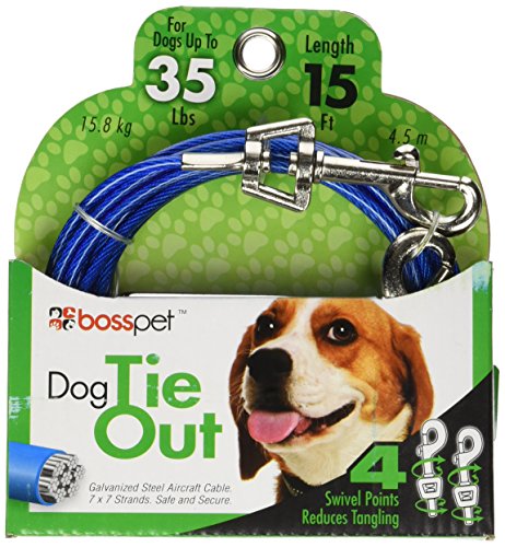 Q231500099 Medium Dog Cable Tie-out - 15 Ft.