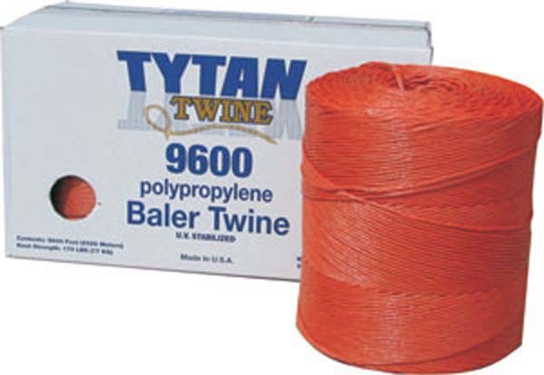 20000poli Round Baler Twine, Orange - 110 Lbs