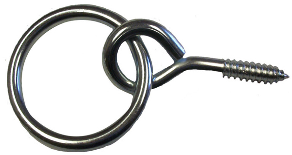 23 2 In. Hitch Ring G With 3.5 In. Screw Eye In Zinc Plated