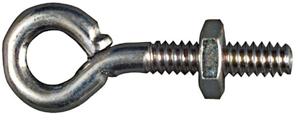 50801 Eye Bolt 0.25 X 4 In. Zinc Plated - Pack Of 2