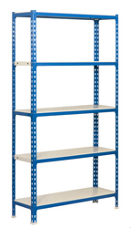 7313 Simonclick 5 Shelf Kit, Blue & White - 400 Lbs