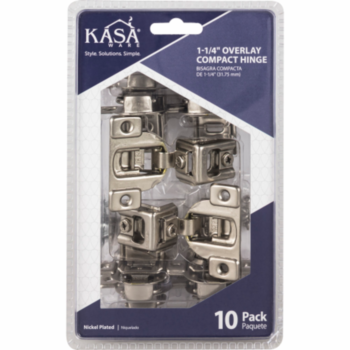 Kfhcn114-a-10 1025 In. Overlay Compact Hinge - Pack Of 10