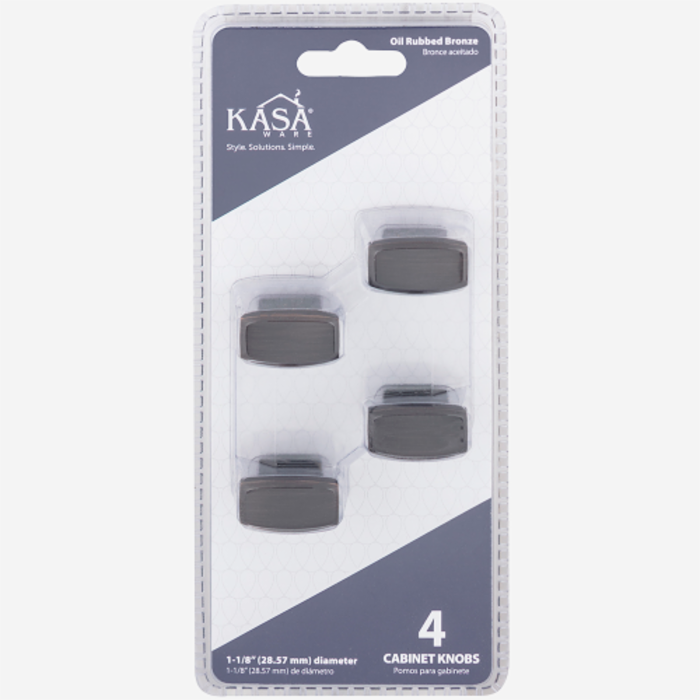 K083borb-4 Cabinet Knob 1-18 In. Oil Rubbed Bronze - Pack Of 4