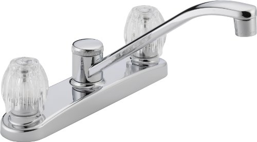 Delta Faucet P220lf Peerless Kitchen Faucet 2 Handle - Acrylic Chrome