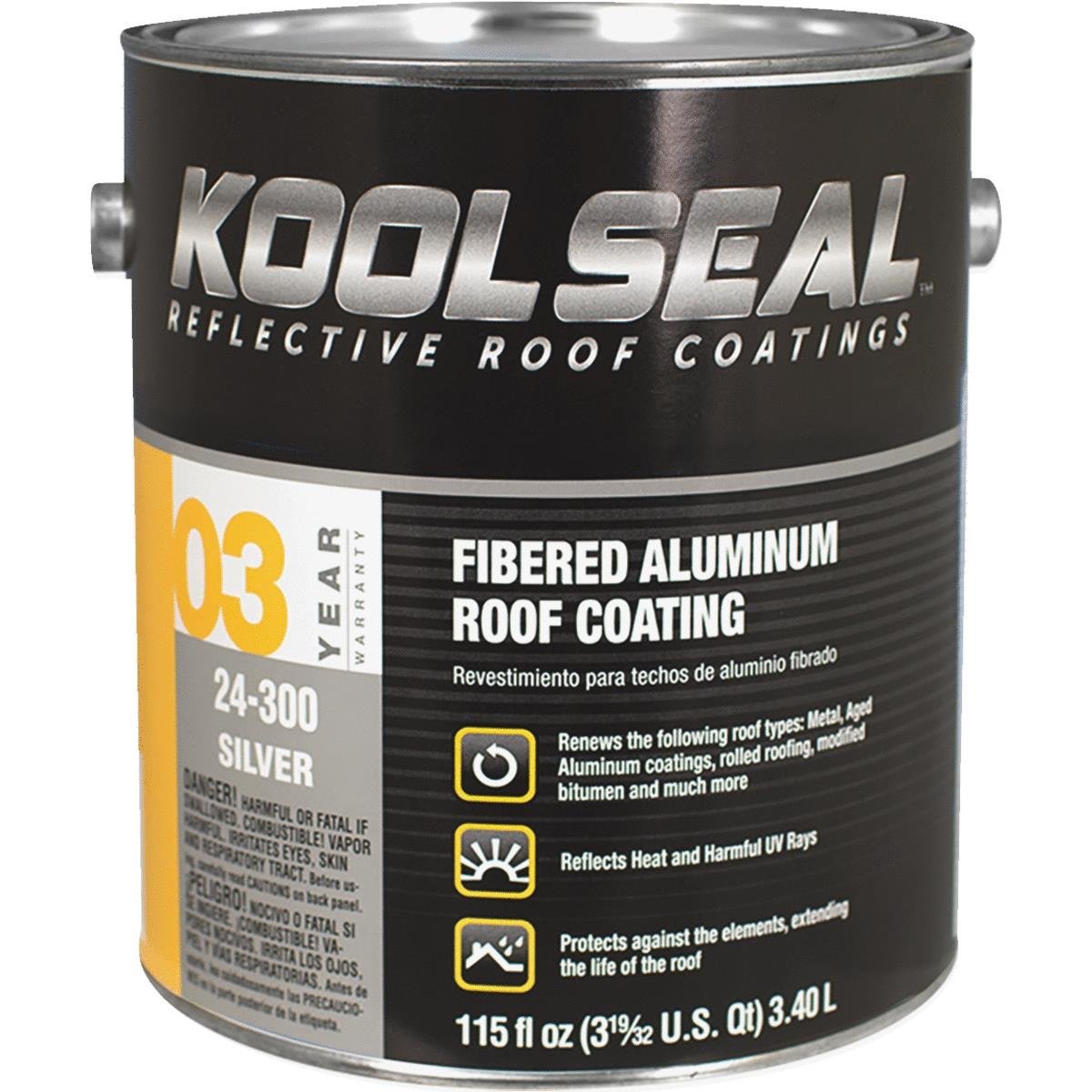 Ks0024300-16 Roof Coat Filtered Aluminum - 3 Year - Pack Of 4