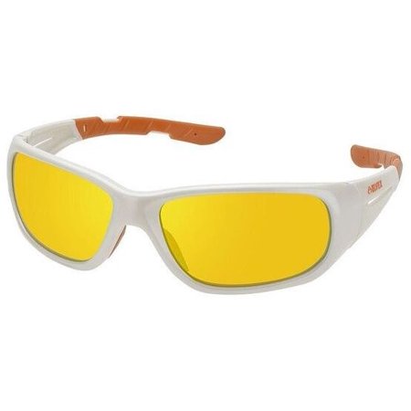 Rsg101 Impact Glasses White Frame Orange Lens