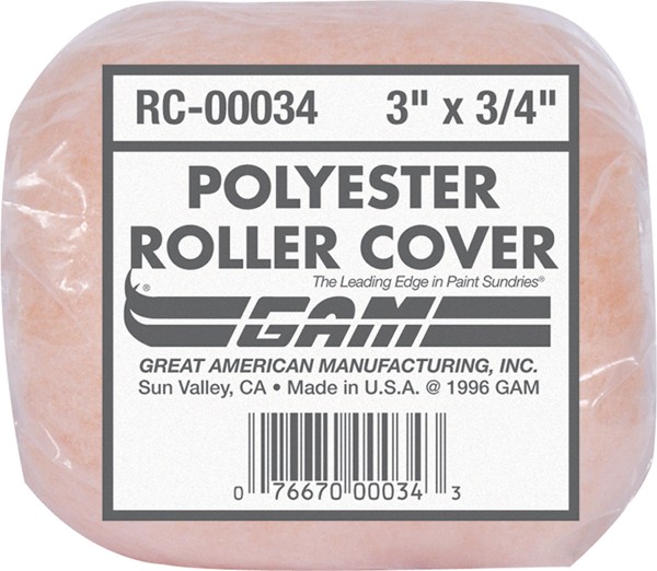 Rc00032 Roller Cover 3 In. Poly 0.25 In. Nap