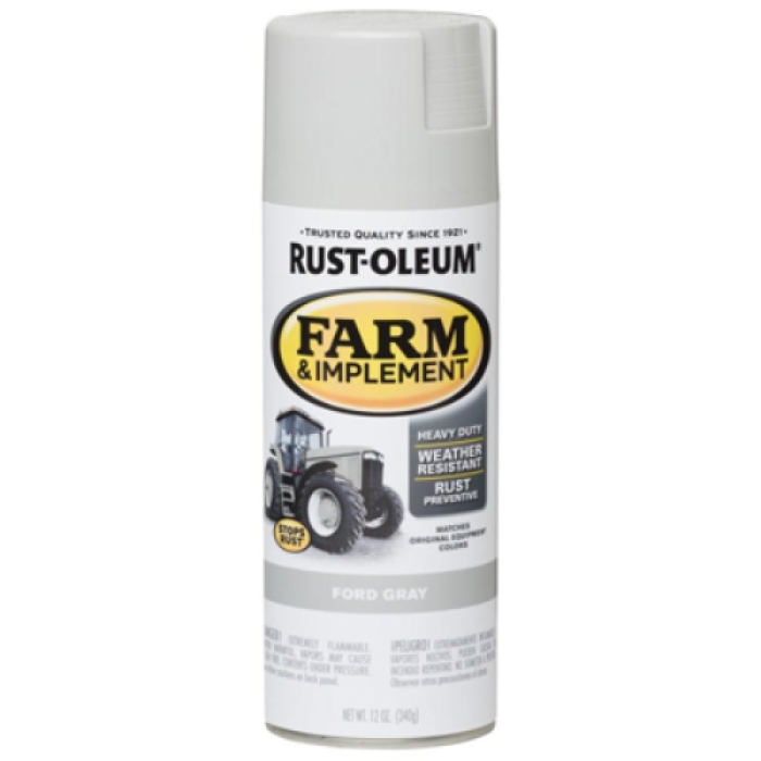 Rustoleum 280138 Farm Paint, Ford Gray - 12 Oz