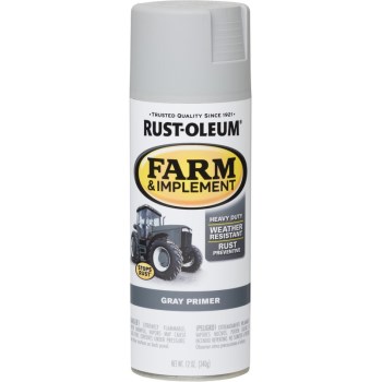 Rustoleum 280146 Farm Paint, Gray Primer - 12 Oz