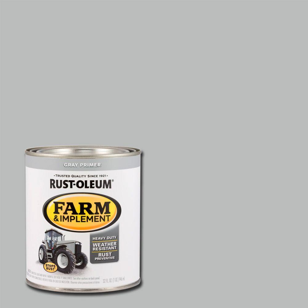 Rustoleum 280106 Farm Paint, Gray Primer - 1 Qt.