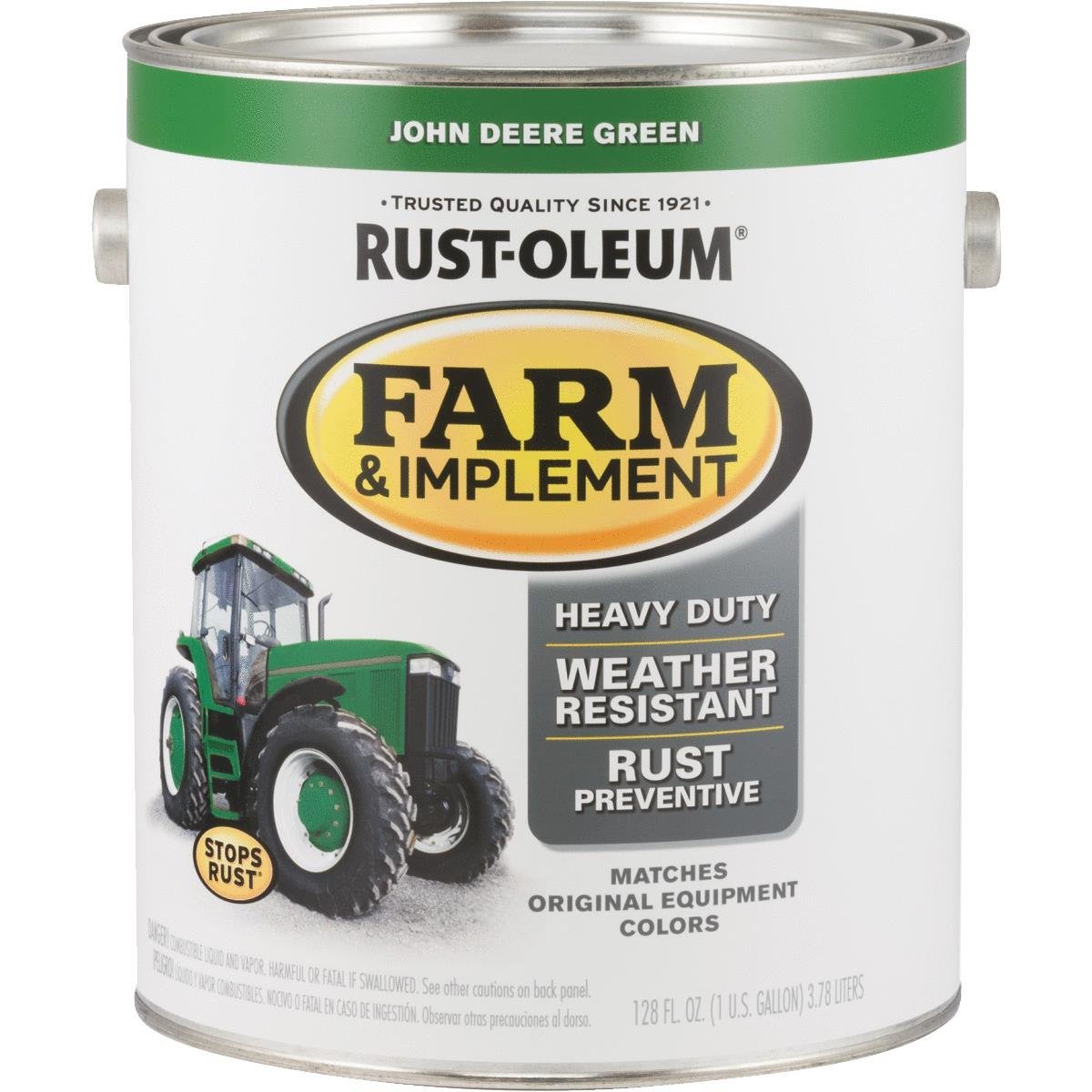 Rustoleum 280170 Farm Paint, J Deere Green - 1 Gal - Pack Of 2