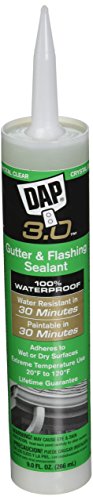 18377 3.0 Gutter & Flashing, Clear - 9 Oz - Pack Of 12
