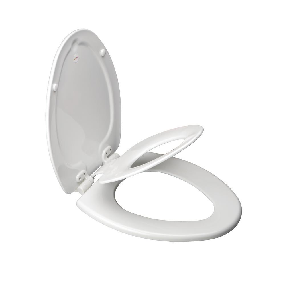 7m1583slow000 Closet Elong & Build-in Potty Seat, White