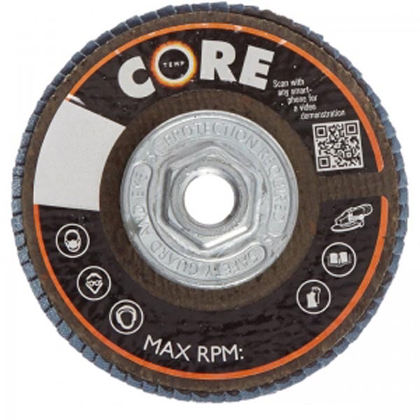 79440 4.5 X 0.625-11 In. 40 Grit Flap Disc - Type 29 - Pack Of 10