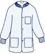 T17325xl Blue Sms Lab Coat - Extra Large
