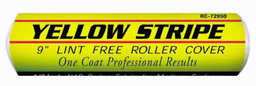 Rc72925 Roller Cover Yellow Strip 9 In. 0.25 In. Nap