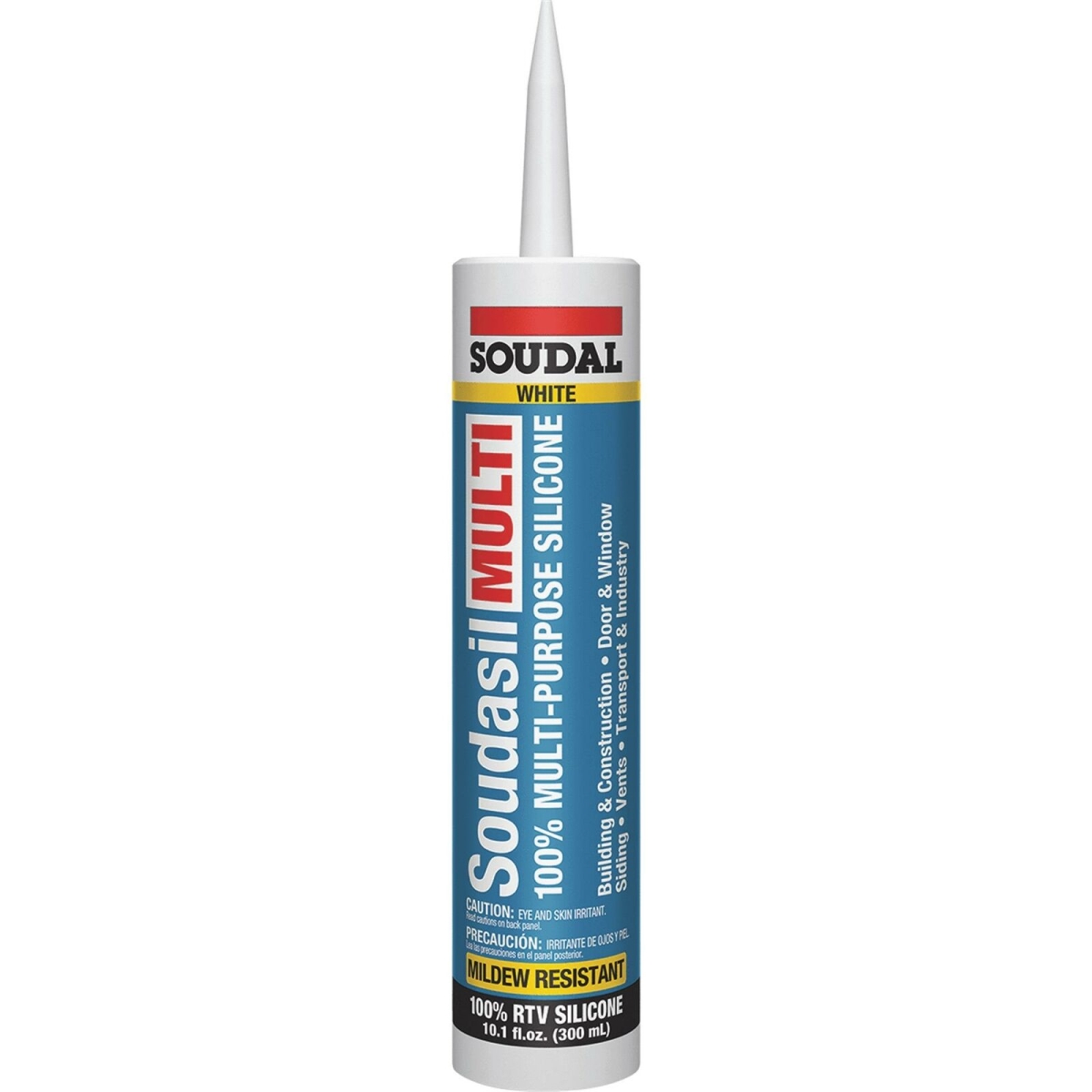 UPC 787930071194 product image for Soudal Accumetric 146726 10.1 oz Mildew Resistant Silicone, White - Pack of 12 | upcitemdb.com