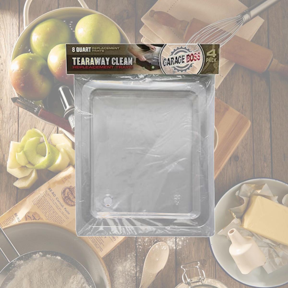 Picture of TPG Plastics GB050 8 qt. Tear-A-Way Replacement Trays - Pack of 4