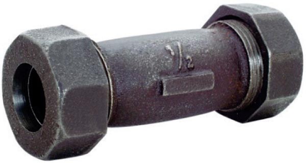 K702-050b Clamp Style Coupling, Black - 0.5 In.