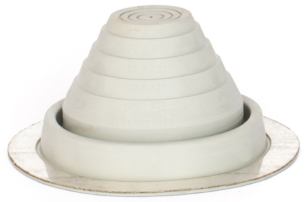 Pf-rg3 Flashing Pipe No.3 Metal Roof Round, Gray - 0.25 - 5 In.