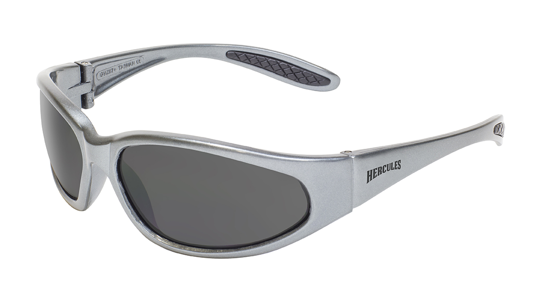 Global Vision Eyewear HERC1GRAYSM Hercules 1 Gray Frame & Smoke Lenses Safety Glass
