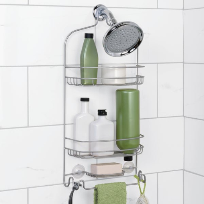 UPC 043197162106 product image for 7542NN Two Tier OTS Shower Caddy, Brushed Nickel | upcitemdb.com