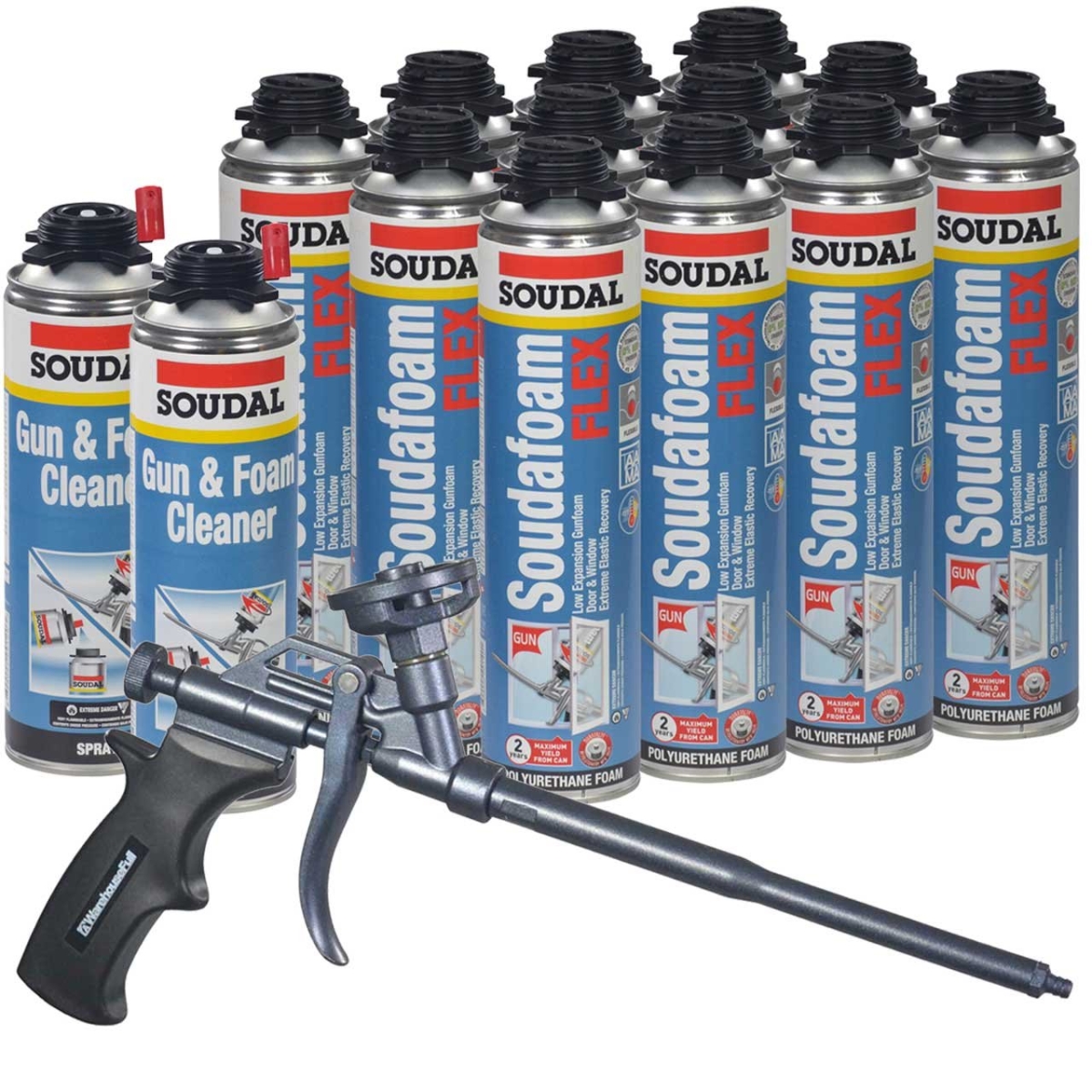 Soudal Accumetric 457800 Soudafoam Flex X Gun Foam 24 Oz - Pack Of 12