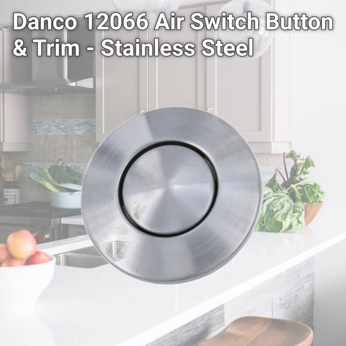 Picture of Danco 12066 Air Switch Button & Trim - Stainless Steel