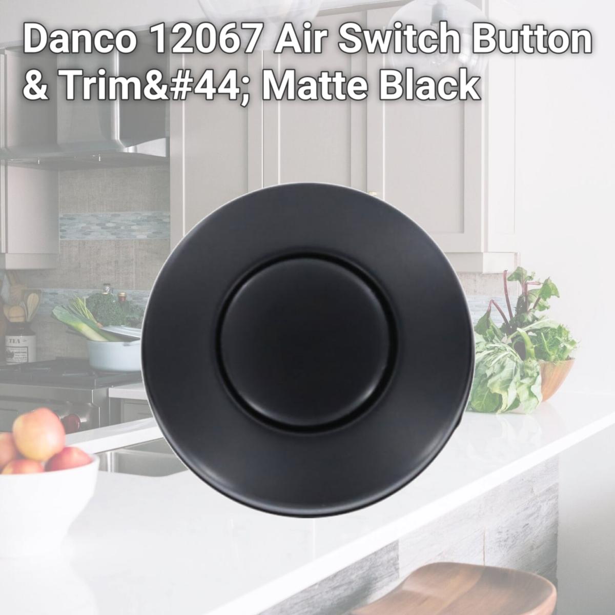 Picture of Danco 12067 Air Switch Button & Trim, Matte Black