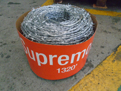 183674 Supremo Barb Wire - 15.5 Gauge 4 Point 5 In. Spc High Tensile Cl3