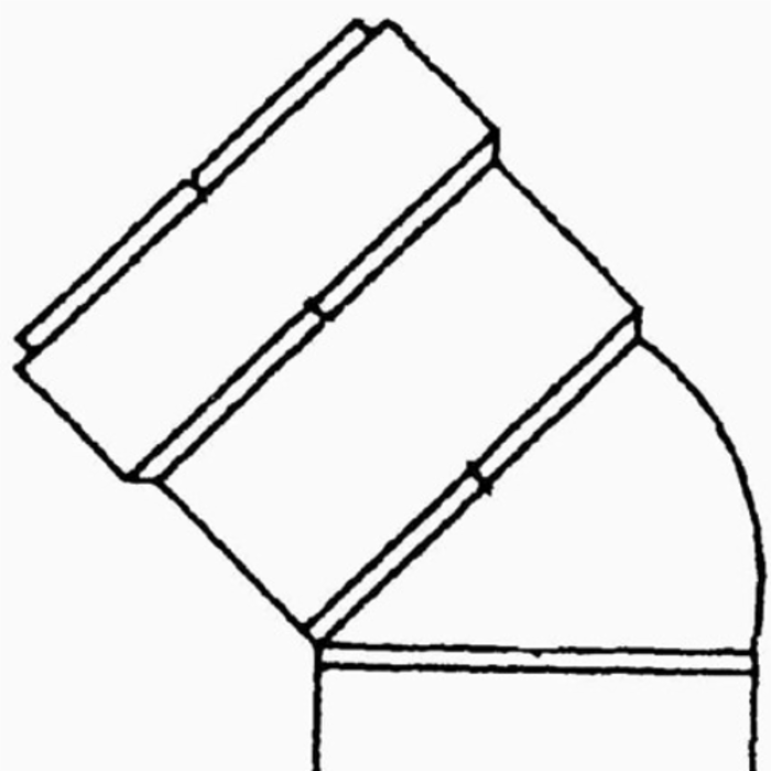 Royal Building Products G406 Elbow Pvc 0.125 45 Deg 6 In. Sdr35
