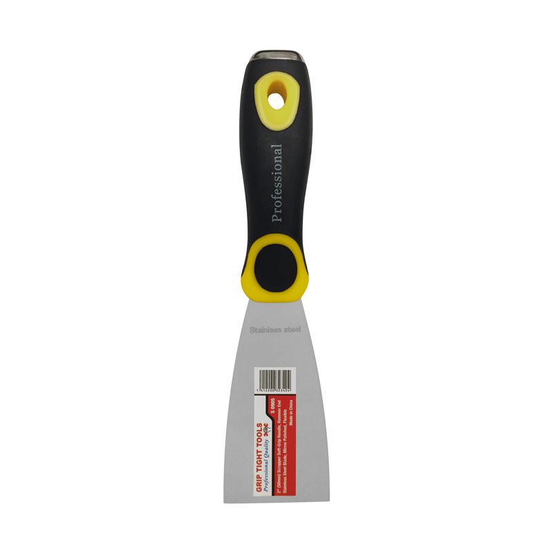 S0905 2 in. Flexible Stainless Steel Soft Grip Paint Scraper & Knife