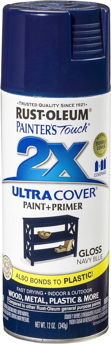 UPC 020066387464 product image for 334041 12 oz Painters Touch 2X Spray Paint, Gloss Navy Blue | upcitemdb.com