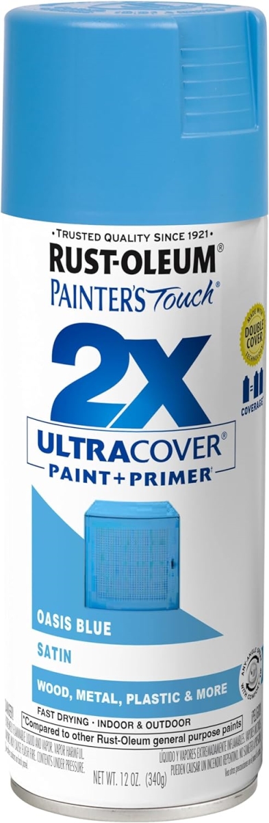 UPC 020066387020 product image for 334085 12 oz Painters Touch 2X Spray Paint, Satin Oasis Blue | upcitemdb.com