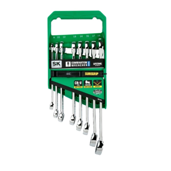 SK01366 Metric Combination Wrench Set, 8 Piece