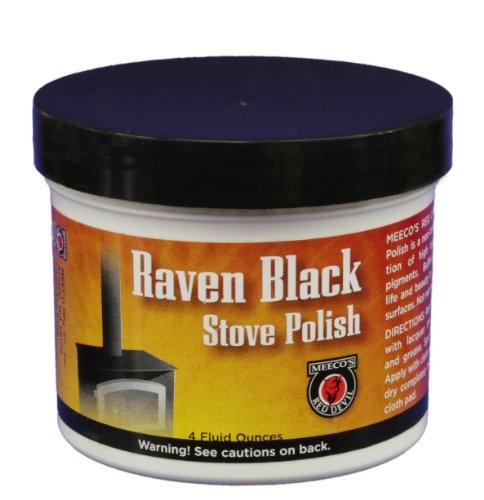 402 Stove Polish Paste 4 Oz Raven - Black - Pack Of 12