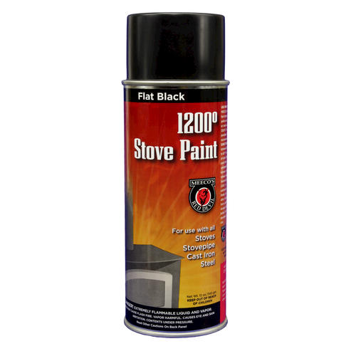 404 Spray Stove Paint 12 Oz Flat - Black