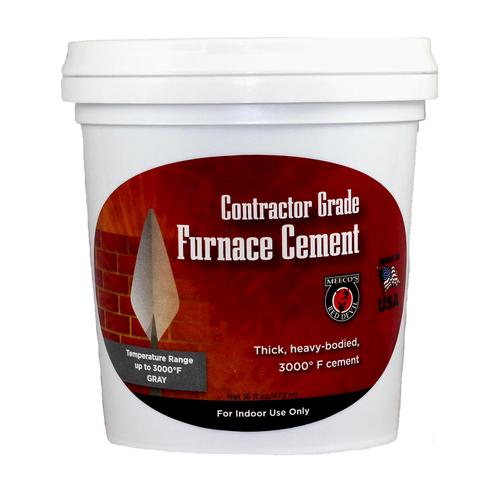 608 Contractor Grade Furnace Cement - 16 Oz