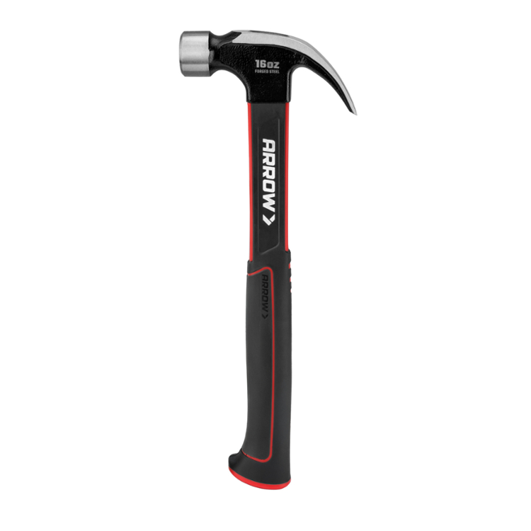 AHT02001 16 oz Fiberglass General Purpose Claw Hammer, Assorted Color